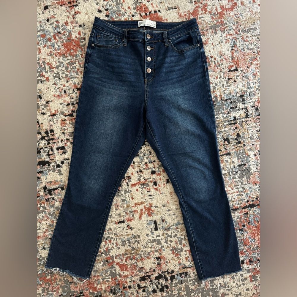 RSQ High Rise Blue Jeans with Subtle Fading
